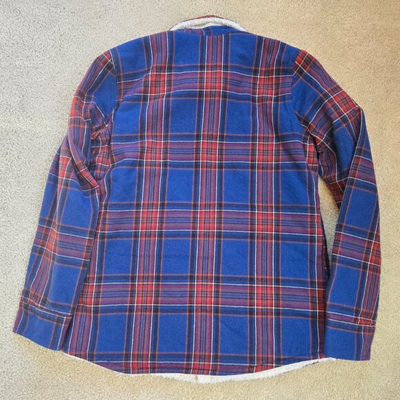 NWT Dovetail Workwear Reversible Work Jacket Flannel Sherpa Shacket - Picture 9 of 12